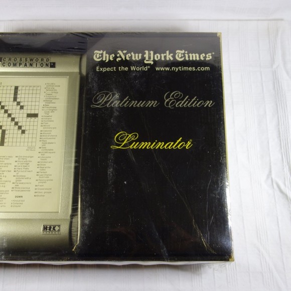 The New York Times Crossword Companion Luminator Platinum Edition Factory Sealed - Picture 8 of 8